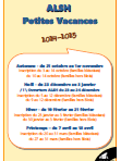 ALSH  petites vacances 2024-2025